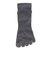 デュアリグ（DUARIG）平編み ANTI SLIP 5本指ソックス 2足組 25～27cm 6S0053-WASK-894GSA GRY