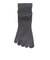 デュアリグ（DUARIG）平編み ANTI SLIP 5本指ソックス 2足組 25～27cm 6S0053-WASK-894GSA GRY