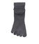 デュアリグ（DUARIG）平編み ANTI SLIP 5本指ソックス 2足組 25～27cm 6S0053-WASK-894GSA GRY