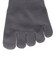 デュアリグ（DUARIG）平編み ANTI SLIP 5本指ソックス 2足組 25～27cm 6S0053-WASK-894GSA GRY