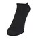 デュアリグ（DUARIG）平編み スニーカーソックス 2足組 25～27cm 6S0023-WASK-894GSA BLK