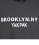 ヤックパック（YAK PAK）BROOKLYN 半袖Tシャツ YAK-APL-261005 CGRY