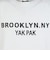 ヤックパック（YAK PAK）BROOKLYN 半袖Tシャツ YAK-APL-261005 WHT