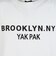 ヤックパック（YAK PAK）BROOKLYN 半袖Tシャツ YAK-APL-261005 WHT