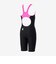 スピード（SPEEDO）水着 ジュニア 女子 水泳 フレックスゼロジュニアオープンバックニースキン WA承認 黒×ピンク 130-150サイズ SCG1260…