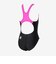 スピード（SPEEDO）競泳水着 ジュニア 女子 水泳 フレックスゼロジュニアスーツ WA承認モデル 黒×ピンク 130-150サイズ SCG02603F KP