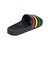 アディダス（adidas）スポーツサンダル アディレッタ アクア サンダル ブラック グリーン DBF11-HQ2449 シャワーサンダル カジュアル シューズ