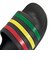 アディダス（adidas）スポーツサンダル アディレッタ アクア サンダル ブラック グリーン DBF11-HQ2449 シャワーサンダル カジュアル シューズ
