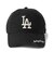ニューエラ（NEW ERA）キャップ 9TWENTY MLB バイザーロゴ ダメージ ロサンゼルス・ドジャース ブラック 14745079