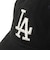 ニューエラ（NEW ERA）キャップ 9TWENTY MLB バイザーロゴ ダメージ ロサンゼルス・ドジャース ブラック 14745079