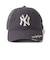 ニューエラ（NEW ERA）キャップ 9TWENTY MLB バイザーロゴ ダメージ ニューヨーク・ヤンキース グラファイト 14745045