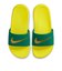 ナイキ（NIKE）ジュニア シャワーサンダル カワ スライド GS/PS イエロー グリーン FJ8812-301 スポーツサンダル カジュアル シューズ