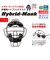 ユニックス（UNIX）野球 防具 球審用HYBRIDマスク 硬式 軟式 両用 BX84-88 【メーカー取り寄せ】