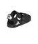 アディダス（adidas）ジュニアストラップサンダル キッズ アディレッタ サンダル 2 ブラック ホワイト OOS63-HQ0114