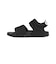 アディダス（adidas）ジュニアストラップサンダル キッズ アディレッタ サンダル 2 ブラック ホワイト OOS63-HQ0114