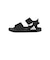 アディダス（adidas）ジュニアストラップサンダル キッズ アディレッタ サンダル 2 ブラック ホワイト OOS63-HQ0114