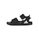 アディダス（adidas）ジュニアストラップサンダル キッズ アディレッタ サンダル 2 ブラック ホワイト OOS63-HQ0114