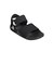アディダス（adidas）ジュニアストラップサンダル キッズ アディレッタ サンダル 2 ブラック ホワイト OOS63-HQ0114