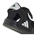 アディダス（adidas）ジュニアストラップサンダル キッズ アディレッタ サンダル 2 ブラック ホワイト OOS63-HQ0114