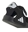 アディダス（adidas）ジュニアストラップサンダル キッズ アディレッタ サンダル 2 ブラック ホワイト OOS63-HQ0114