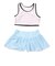 コンバース（CONVERSE）水着 ジュニア 女子 長袖Tシャツ付き タンキニ 3点 376181-26WHT