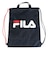 フィラ（FILA）水泳バッグ ロゴナップサック 紺 424800-NV スイミングバッグ プールバッグ ドローストリング
