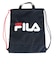 フィラ（FILA）水泳バッグ ロゴナップサック 紺 424800-NV スイミングバッグ プールバッグ ドローストリング