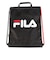 フィラ（FILA）水泳バッグ ロゴナップサック 黒 424800-BK スイミングバッグ プールバッグ ドローストリング