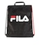 フィラ（FILA）水泳バッグ ロゴナップサック 黒 424800-BK スイミングバッグ プールバッグ ドローストリング