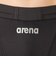 アリーナ（ARENA）水着 メンズ 水泳 フィットネススパッツ ハーフレッグ 黒×シルバー M-LLサイズ AS6FWF74M BKSL お腹周りサポート