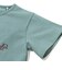 ゴースローキャラバン（GOSLOWCARAVAN）ジュニア USA COTTON バンジョー猫 半袖Tシャツ 361923 GRN