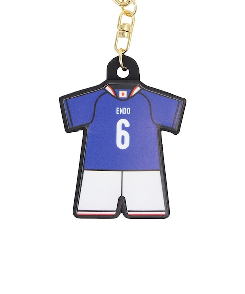 日本サッカー協会（JFA）ユニフォーム型ラバーキーホルダー 遠藤 航