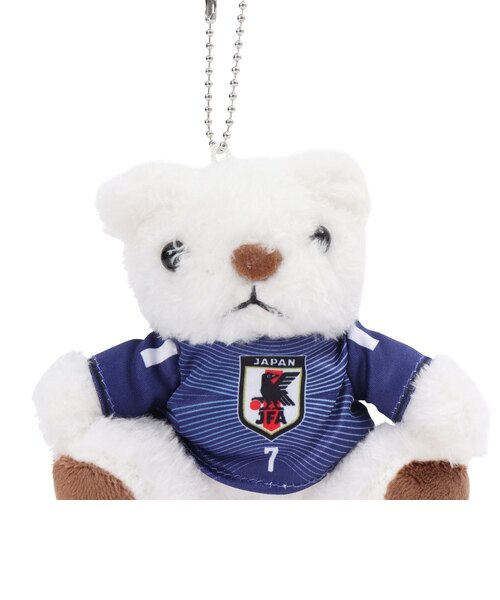 三苫薫　サッカー日本代表　クマチェーンぬいぐるみ 日本サッカー協会（JFA）ユニフォームベアキーホルダー 三苫 薫 2026