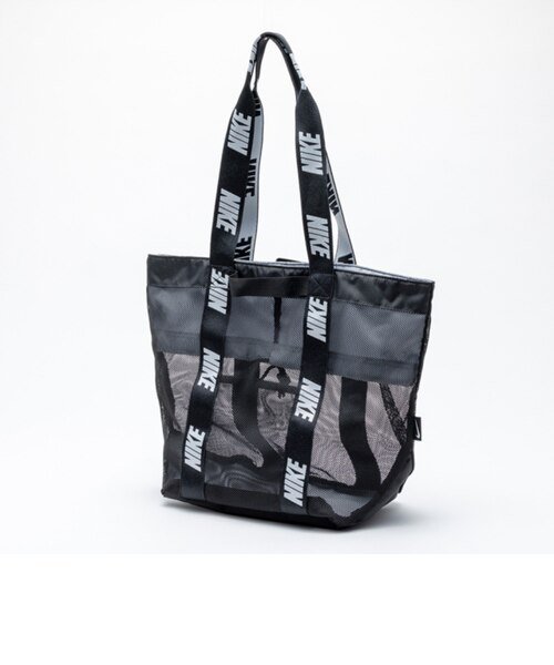 NIKE メッシュ トートバッグ ブラック ナイキ（NIKE）スイムバッグ 水泳 メッシュトート プールバッグ 黒 20L