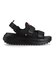 ハンター（Hunter）サンダル トラベル フロー ダブル ストラップ ブラック UFF3120MSH-BLK