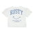 ラスティ（RUSTY）水着 キッズ 裾ドロストニコちゃんラッシュTシャツ付き 4点セット 966801BL