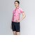 ナイキ（NIKE）フィットネス水着 レディース 水泳 FA26シーズン プリント 半袖 セパレーツ ピンク M-LLサイズ 2993175-0003 上下セット