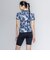 ナイキ（NIKE）フィットネス水着 レディース 水泳 FA26シーズン プリント 半袖 セパレーツ 黒 M-3Lサイズ 2993175-0009 上下セット …