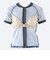 ナイキ（NIKE）フィットネス水着 レディース 水泳 FA26シーズン プリント 半袖 セパレーツ 黒 M-3Lサイズ 2993175-0009 上下セット …