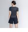 ナイキ（NIKE）フィットネス水着 レディース 水泳 半袖 ジップ セパレーツ 黒 M-3Lサイズ 2993171-0009 上下セット フレアシルエット