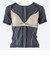 ナイキ（NIKE）フィットネス水着 レディース 水泳 半袖 ジップ セパレーツ 黒 M-3Lサイズ 2993171-0009 上下セット フレアシルエット