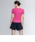 ナイキ（NIKE）フィットネス水着 レディース 水泳 半袖 ジップ セパレーツ ピンク M-LLサイズ 2993171-0240 上下セット フレアシルエット