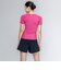ナイキ（NIKE）フィットネス水着 レディース 水泳 半袖 ジップ セパレーツ ピンク M-LLサイズ 2993171-0240 上下セット フレアシルエット