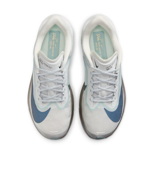 Nike ズームフライ6 ランニングシューズ グレー/ホワイト/ブルー ナイキ（NIKE）ロード レーシングシューズ ズーム フライ 6 ライト