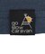 ゴースローキャラバン（GOSLOWCARAVAN）スクエアLOGO バックプリント ゆったり 半袖Tシャツ 361915B NAV