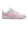 ナイキ（NIKE）ジュニアスニーカー ガールズ スポーツシューズ コート ボロー LOW リクラフト ピンク PS DV5457-105 カジュアル シューズ