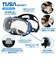 ツサスポーツ（TUSA SPORT）シュノーケリング2点セット広視界3眼タイプ 大人用 25UC0109 BKMBB