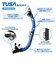 ツサスポーツ（TUSA SPORT）シュノーケリング2点セット広視界3眼タイプ 大人用 25UC0109 BKMBB