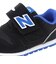 ニューバランス（new balance）ジュニアスニーカー スポーツシューズ 373 フック アンド ループ ブラック ブルー I3739Y3 W カジュアル…