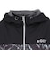 ロキシー（ROXY）フィットネス FEEL FREE 柄プリントジップフーディー パーカー RJK264529 BLK